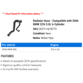 thumbnail image 2 of Radiator Hose - Compatible with 2006 BMW 325i 3.0L 6-Cylinder, 2 of 2
