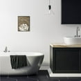 thumbnail image 3 of Stupell Industries Renew Mosaic Flower Brown Bathroom Design Framed Wall Art by Ziwei Li, 3 of 3