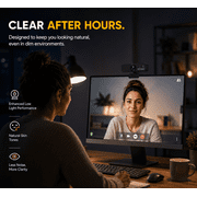 TOPVISION Webcam for PC, USB Computer Camera with Microphone, Plug & Play Web Camera for Desktop Computer/Laptop, Zoom,Google Meet,Teams, Streaming, Compatible with Windows Mac Linux