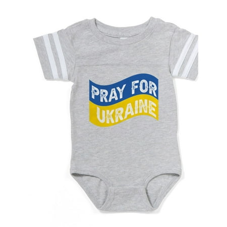 

CafePress - Pray For Ukraine - Cute Infant Baby Football Bodysuit