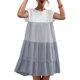thumbnail image 5 of Vestido casual, cuello redondo, lavable a máquina, vestido de una pieza, puos con volantes para el ocio. LYUMO Lustrado y Reparación de Zapatos, 5 of 5