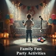 thumbnail image 5 of 2026 New Upgraded All-in-One Microphone Toy, Got Built-in Music, Colorful Lights, Echo Effects, 5-in-1 Star Microphone with Stand Bluetooth, Christmas Birthday Gift (Pink), 5 of 7