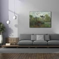 thumbnail image 3 of Epic Graffiti 'The Artist’s Garden In Argenteuil' by Claude Monet, Giclee Canvas Wall Art, 54"x40", 3 of 8