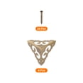 thumbnail image 3 of 4 Pcs 30mm Decorative Box Corner Cover, Corner Protector, Bronze, 3 of 6