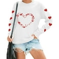 thumbnail image 5 of Vetsdori Valentine Sweatshirts for Women Pullover Tops Valentine's Days Gifts for Girlfriend, Crew Neck Womens Sweatshirts, 5 of 8