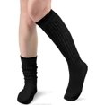 thumbnail image 1 of ExquisiteSlouch Socks for Women, Soft Extra Long Scrunch Knee High Sock,Cotton Knit Socks Fall Winter Boot Socks for Women Girls, One Size, 1 of 5