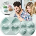 thumbnail image 2 of Dienrx 4-Cavity Heart Shaped Madeleine Silicone Mold, Non-Stick Baking Tool for Valentine's Day Treats & Family Desserts, 2 of 3