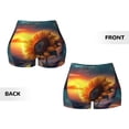 thumbnail image 5 of Lsque Sunset Coast Sunflower Pattern High Waisted Biker Shorts for Women-Tummy Control Fitness Athletic Workout Running Yoga Gym Shorts,Moisture-Wicking-XX-Large, 5 of 9
