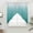 Teal Green, variant on Teal Ombre Swag Curtains for Kitchen/Bedroom/Living Room, Contemporary Gradient Abstract Art Scalloped Curtains 63 Inch Long, Rod Pocket Window Swag Topper Curtains Valances 2 Panels Set 36"x63"