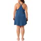 thumbnail image 3 of Agnes Orinda Camisón de Talla Grande para Mujeres con Tirantes Espagueti, Escote en V, Sin Mangas, Espalda de Nadador, Ropa de Dormir, Chemise, Vestido de Noche 3X Azul, 3 of 6