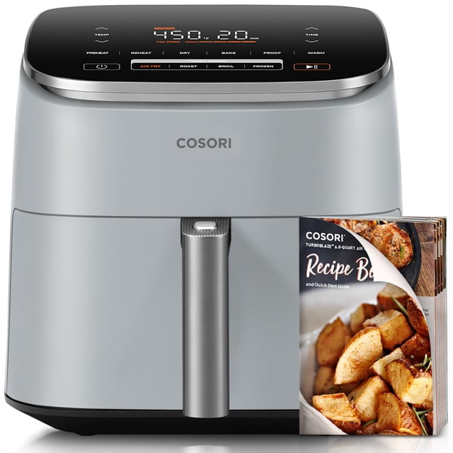 Air Fryer COSORI 9 en 1, 6 litros, 5 velocidades de ventilador, 450 °F, con más de 100 recetas
