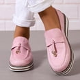 thumbnail image 4 of Mepaouo Suede Loafers Flats for Women Slip on Penny Loafer Casual Office Work Moccasins Walking Shoes, 4 of 6