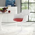 thumbnail image 2 of Modway Lippa Dining Vinyl Armchair, Red, 2 of 5