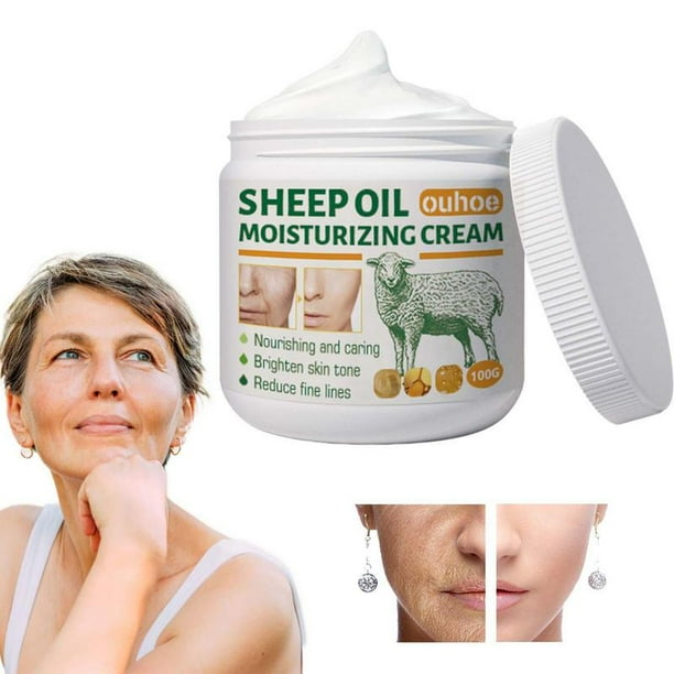Crema Hidratante Lanolina Crema Hidratante Hidratante Aceite Facial Suave Y No Irritante Y Equilibrio De Agua Reduce Las Líneas Finas xuanjing unisex