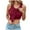 Wine, variant on lmcalzta Womens Ribbed Tank Tops Crew Neck Sleeveless Crop Tank Tops with Padded Slim Fitting Comfy Cami