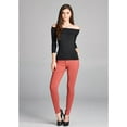 thumbnail image 5 of Emmalise Women's Basic Jean Look Jeggings Tights Spandex Skinny Leggings Bottoms, 5 of 5