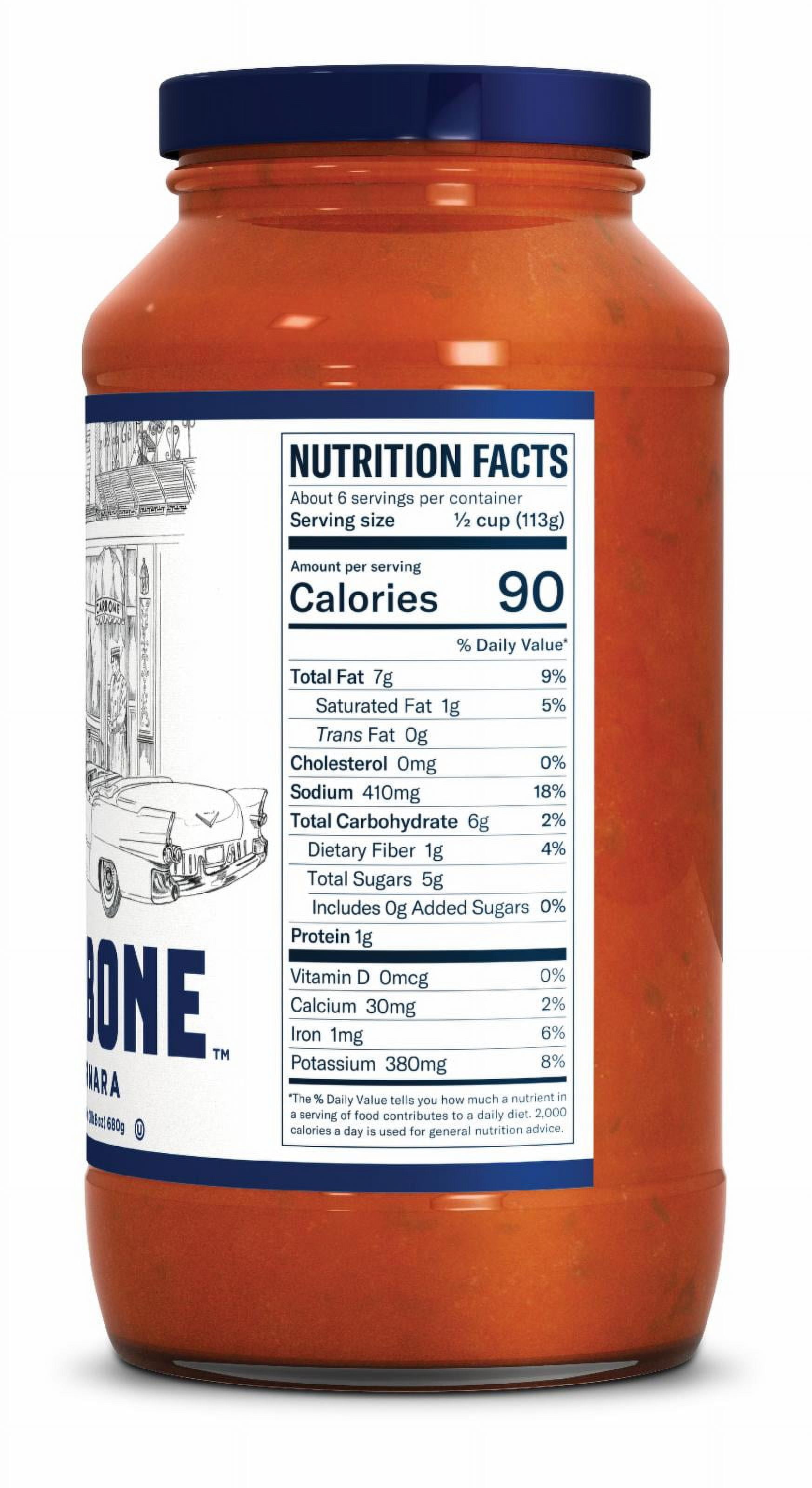 Carbone Pasta Sauce 24oz (2 Pack), Marinara & Tomato Basil, Kosher, Project-Non GMO Verified, Made by Award Winning Chefs, Imported Italian Tomatoes, Keto Friendly