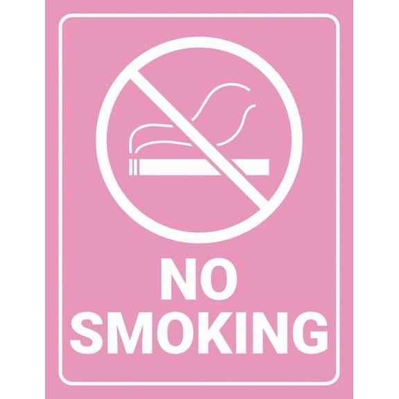 No Smoking Sign – 8x12 Inch Reflective RustFree Aluminum,UV Printed,Weatherproof & FadeResistant Metal Sign,Indoor or Outdoor Use for Home,Office or Business