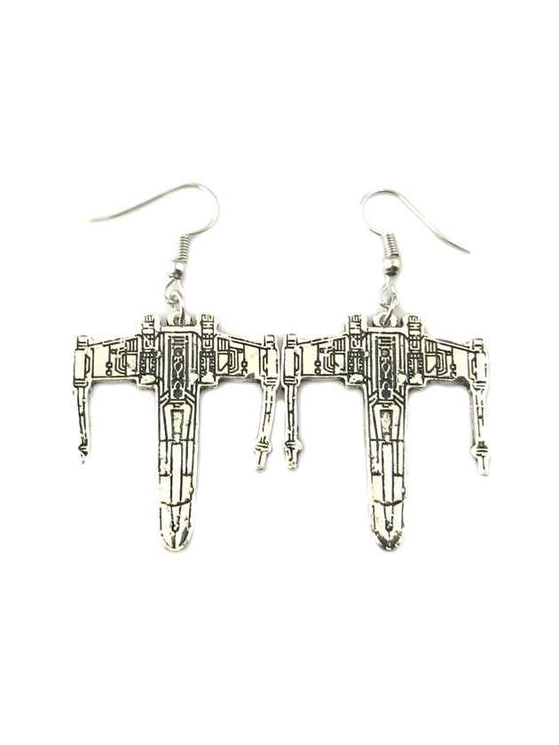 x wing earrings