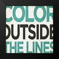thumbnail image 2 of Sundance Studio 12x12 Black Modern Framed Museum Art Print Titled - Outside Square Border II, 2 of 5