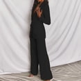 thumbnail image 4 of EASYBRAUS Women Professional Pants Suit Set Spring Summer 2025 Elegant Long Sleeve Office Outfit S-5XL, 4 of 5