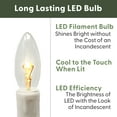 thumbnail image 3 of 612 Vermont Electric LED Window Candle with Timer, Metal Slimline Base, VT-9133-BW-R4 (Pack of 4, Polished Brass), 3 of 4