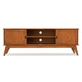 thumbnail image 5 of Simpli Home Draper 72 inch Wide Solid Wood Mid Century TV Stand in Teak Brown For TVs up to 80 inches, 5 of 6