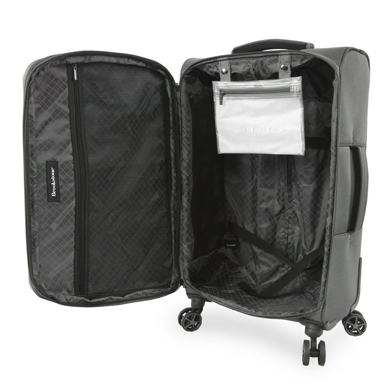 Brookstone Harbour 22in Softside Carry-On Luggage, Black photo 7