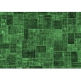 thumbnail image 1 of Ahgly Company Indoor Rectangle Patchwork Emerald Green Transitional Area Rugs, 6' x 9', 1 of 4