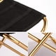 thumbnail image 3 of Mini silla plegable portátil dorada con bolsa, taburete plegable ultraligero compacto de aluminio con bolsa de transporte para jardín, playa, pesca, senderismo, camping, viajes de picnic Ormromra WL-00031, 3 of 6