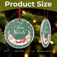 thumbnail image 2 of Buon Natale Italian Christmas Crystal Glass Christmas Ornament Ornaments for Teacher Coworker Boss Friend Mentors Winter Holiday Decor Crystal Glass Christmas Decor with Holiday Design, 2 of 8