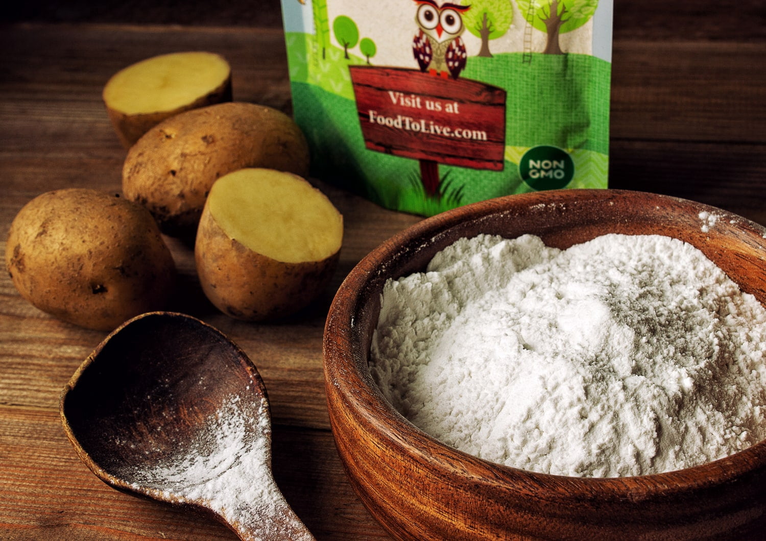 Organic Potato Starch, 2 Pounds — Non-GMO, Vegan, Kosher — by Food to Live