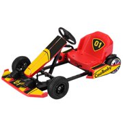 BEFOKA 6.5-inch Electric Wheels Kart for Kids - 36V Electric Drifting Go Kart ,Outdoor Racing Scooter, Riding Toy, Children Kart with Flashing, Adjustable Driving Modes, Easy to Carry Yellow