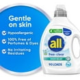 thumbnail image 3 of Laundry Detergent Liquid, Free Clear for Sensitive Skin, Odor Relief, Unscented and Hypoergenic, 2X Concentrated, 90 Loads, 3 of 5