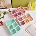 thumbnail image 4 of Nueva lonchera de paja de trigo, resistente al calor, a prueba de fugas, vajilla, caja de frutas, caja bento de plástico de 5 compartimentos, caja de comida liviana dividida, 4 of 5