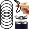 thumbnail image 1 of 30 oz Replacement Rubber Lid Seals Compatible Seals Lid Gaskets for 14 or 30 Ounce Insulated Stainless Steel Tumblers (6 Pieces), 1 of 5