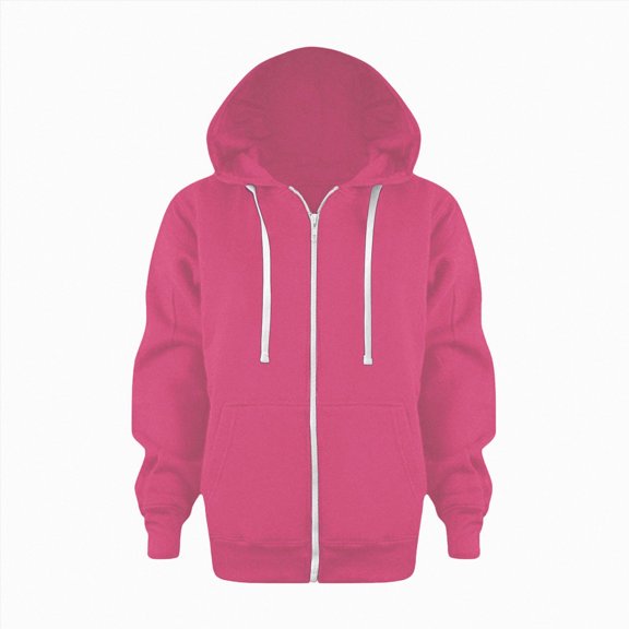 Dagaeig Kids Zip Up Long Sleeve Hoodie Boys Girls Full Zipper Fleece Hooded Sweatshirt Lightweight Jacket Plain Pullover Sweater 6-7 Years