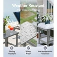 thumbnail image 3 of HDPE Outdoor Side Table, Weather Resistant  End Table for Backyard, Pool, Indoor Use, Easy Maintenance (Grey), 3 of 6