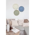 thumbnail image 7 of 12" Wall Décor Pack of 3 Metal Blue White Washed Starbursts Radial Plate Wall Art Modern Accent Hanging Wall Decorations For Home Office Bedroom Or Living Room Wall Sculptures, 7 of 7