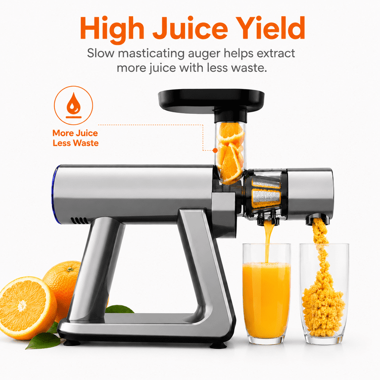 NICWIN Masticating Cold Press Juicer Machine photo 3