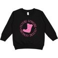 thumbnail image 2 of Inktastic Future Cowgirl Girls Toddler Sweatshirt, 2 of 4