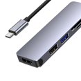 thumbnail image 3 of Estación de acoplamiento USB adaptador 4K, puerto 4K a 30 Hz, con lector de tarjetas TF, adaptador USB C a Hub USB Sunnimix Estación de acoplamiento USB C, 3 of 8