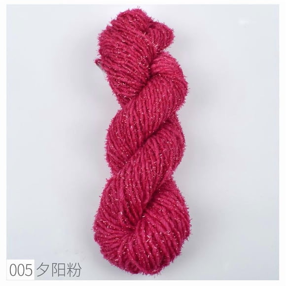 XmhyTop-A Sparkly Yarn 200g Knitting Yarn, Yarn Art Elegance Yarn, Soft Glitter Yarn for Scarves Sweaters , Lightweight Polyester Delicate Sparkle Yarn Crochet,S05