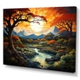 thumbnail image 2 of Designart "Summer'S Tree Magic I" Landscape Trees Wall Art Living Room, 2 of 7
