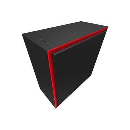 NZXT - H710i eATX Mid-Tower Case with Tempered Glass - Red/Matte Black