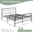 thumbnail image 2 of Gymax Queen Size Heavy Duty Metal Bed Frame Headboard Platform Mattress Foundation, 2 of 10
