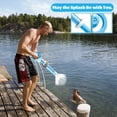 thumbnail image 3 of Firework Style Water Blaster Pull-Out Squirt Toy for Outdoor Beach Pool Party Interactive Play 16" Blue, 3 of 5