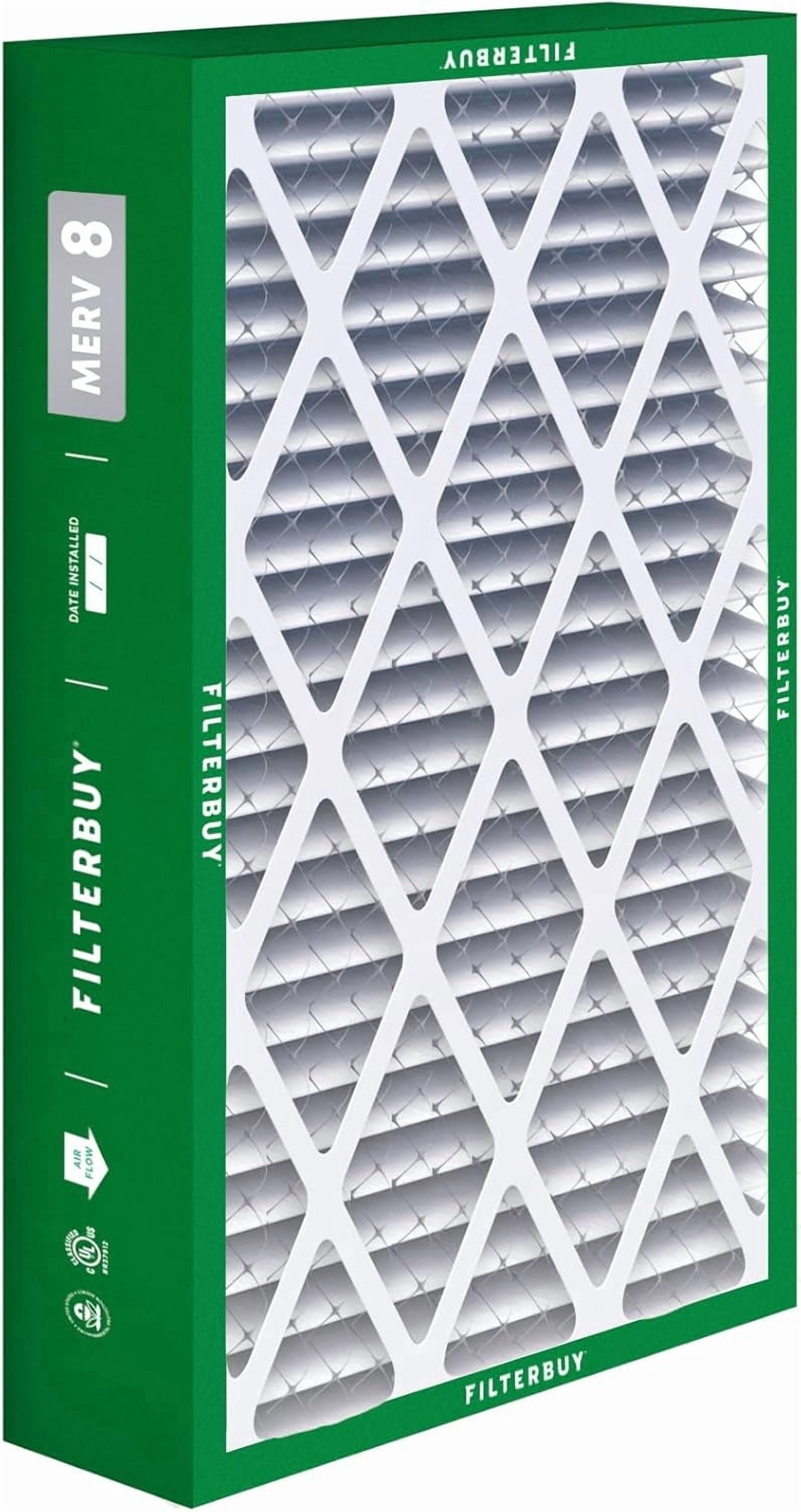 Filterbuy 16x28x6 Air Filter MERV 8 Dust Defense, Pleated HVAC AC Furnace Filter Replacement for Aprilaire Space-Gard 2400 & Lennox, 2-Pack