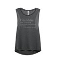thumbnail image 1 of Grandma Definition Women's Fashion Sleeveless Muscle Workout Yoga Tank Top Charcoal Grey 2X-Large, 1 of 3