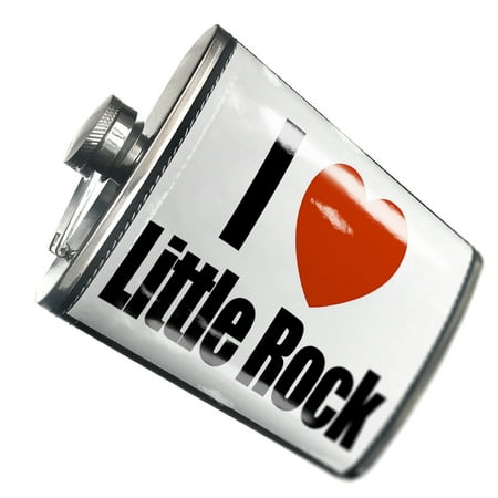 

NEONBLOND Flask I Love little rock region: Arkansas United States